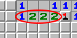 Das 1-2-2-1-Muster, Beispiel 3, markiert